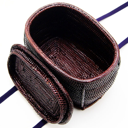 野点茶道具用籐筥 とうばこ 籐かご 和装バッグ 茶の湯用品 抹茶お点前用