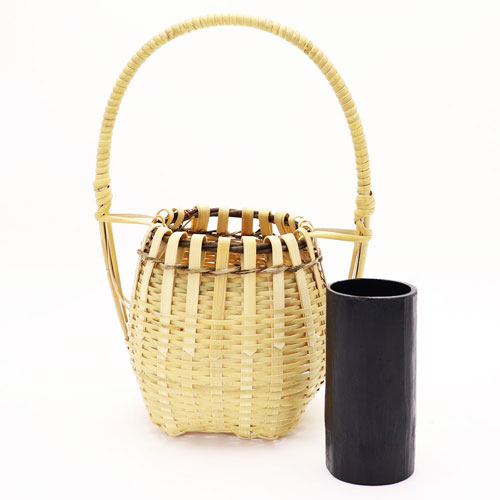 楓籠 花入 利休好写の通販は【茶道具のみのる園】