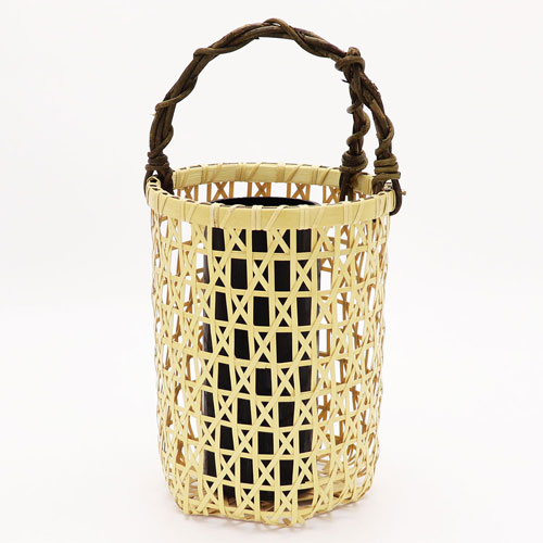 茶道具 茶籠 東竹園斉 かすり籠 花入の通販は【茶道具のみのる園】