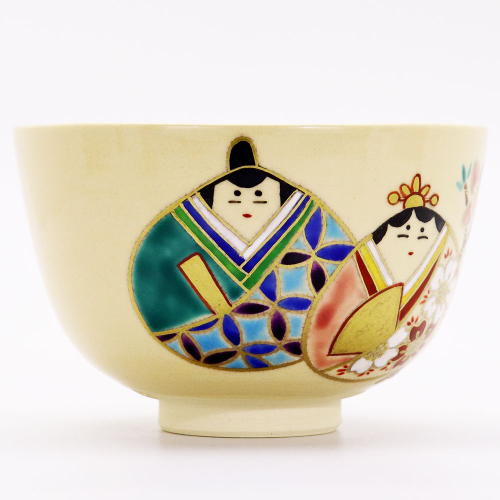 抹茶碗 貝雛 鈴木一点作 春物 茶道具 陶磁器 茶器 茶道具類 Tea ceremony utensils 茶の湯道具 抹茶 matcha お点前 水屋 お稽古用