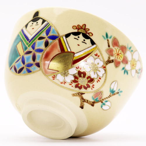 抹茶碗 貝雛 鈴木一点作 春物 茶道具 陶磁器 茶器 茶道具類 Tea ceremony utensils 茶の湯道具 抹茶 matcha お点前 水屋 お稽古用