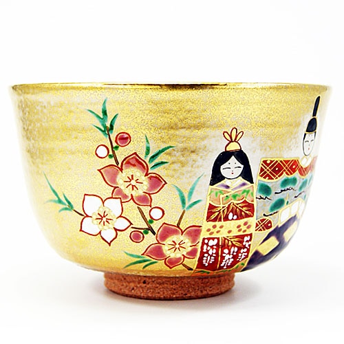 抹茶碗 金砂子 立雛 小倉亨作 春物の通販は【みのる園】