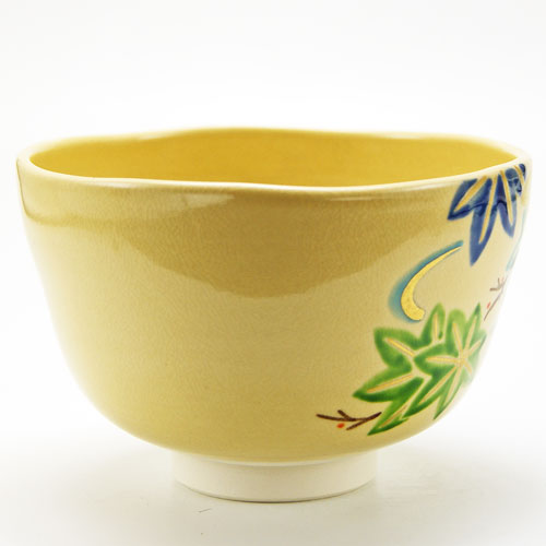 抹茶茶碗 青楓 夏物 鈴木一点 作 木箱入り 茶道具 陶磁器 茶器 茶道具類 Tea ceremony utensils 茶の湯道具 抹茶 matcha お点前 水屋 お稽古用