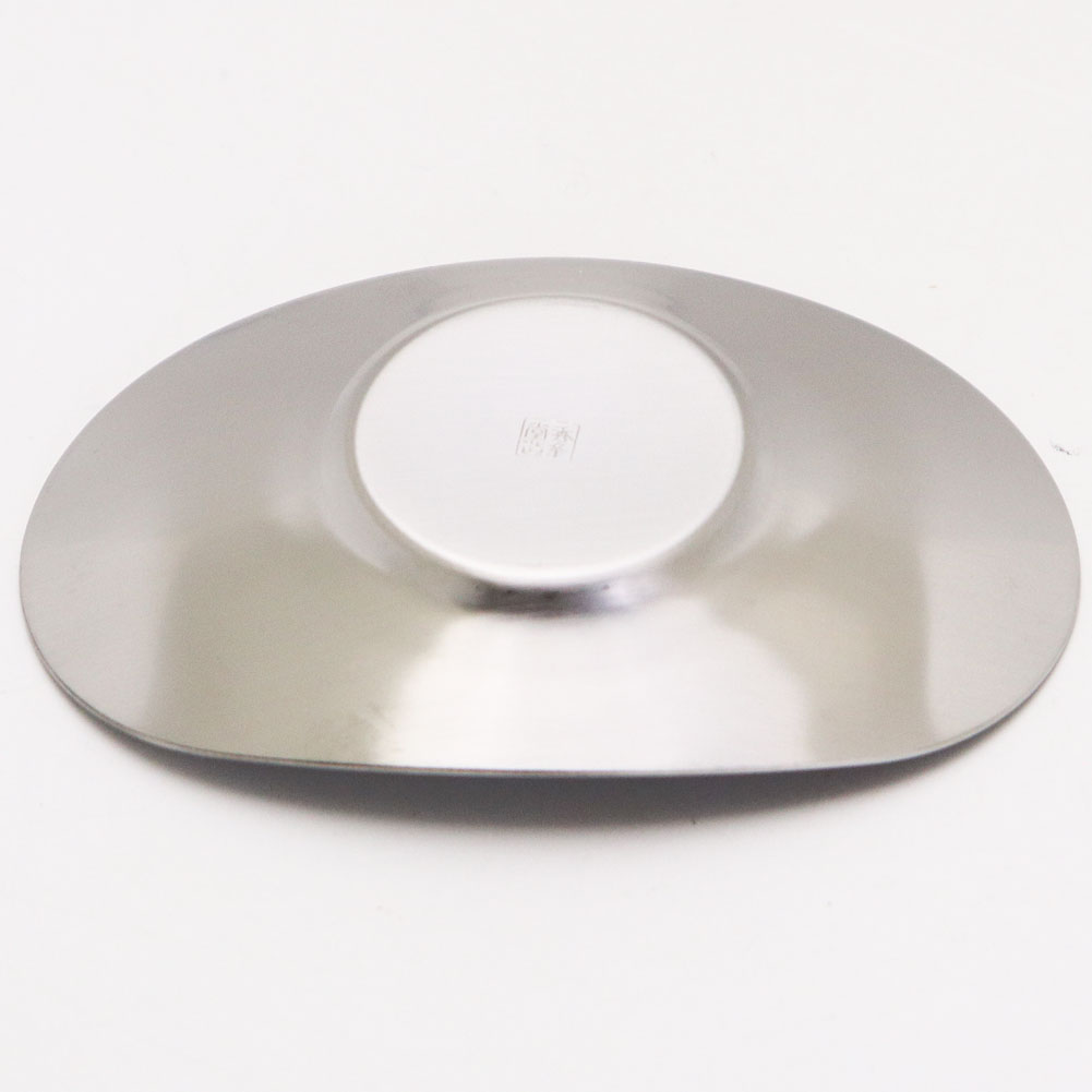 煎茶茶碗用 茶托 小判型 5個セット ステンレス製 茶器とは 茶碗の高台 底 直径3.5cm用 湯呑み 急須 湯冷まし 茶碗 茶道具 ティーセット セット 日本茶 抹茶 茶巾 おしゃれ 茶道 種類 日本製 ガラス 専門店