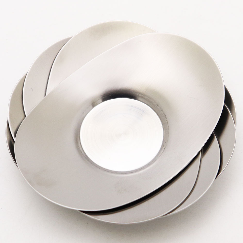 煎茶茶碗用 茶托 小判型 5個セット ステンレス製 茶器とは 茶碗の高台 底 直径3.5cm用 湯呑み 急須 湯冷まし 茶碗 茶道具 ティーセット セット 日本茶 抹茶 茶巾 おしゃれ 茶道 種類 日本製 ガラス 専門店