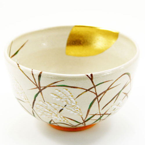 抹茶茶碗 武蔵野絵 中村良二作 秋物の通販は【茶道具のみのる園】