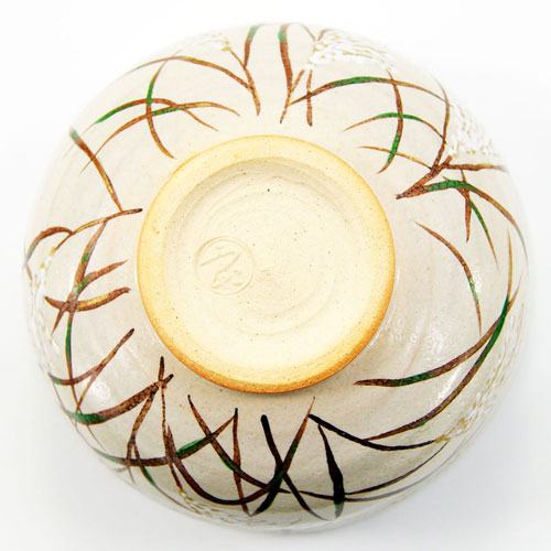 抹茶茶碗 武蔵野絵 中村良二作 秋物の通販は【茶道具のみのる園】