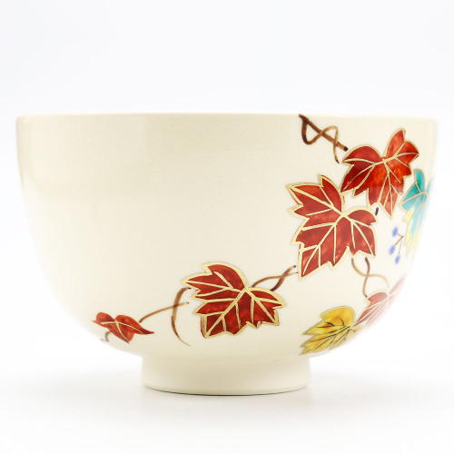 抹茶茶碗 赤蔦 秋物の通販は【茶道具のみのる園】