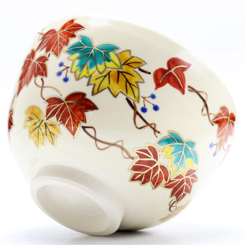 抹茶茶碗 赤蔦 秋物の通販は【茶道具のみのる園】