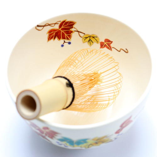 抹茶茶碗 赤蔦 秋物の通販は【茶道具のみのる園】