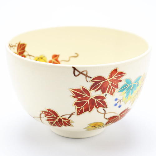 抹茶茶碗 赤蔦 秋物の通販は【茶道具のみのる園】