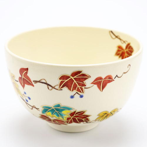 抹茶茶碗 赤蔦 秋物の通販は【茶道具のみのる園】