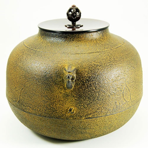 鋳鉄 茶釜 茶道具　風呂釜　炉釜　真形羽落浜松 風炉釜 真形 羽落 浜松地紋の通販は【みのる園】