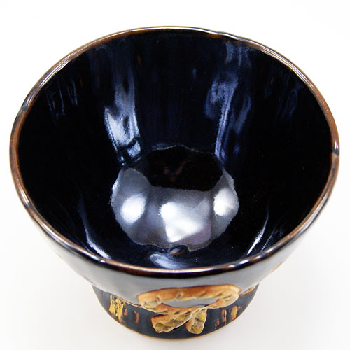 抹茶茶碗 束紫 秋物 中村良二作 茶道具 陶磁器 茶器 茶道具類 Tea ceremony utensils 茶の湯道具 抹茶 matcha お点前 水屋 お稽古用 美術品