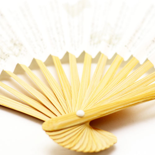 利休扇子 男子用 白竹 6寸 約18cm 利休百首 茶道具 茶器 茶の湯道具 抹茶 お点前 水屋 お稽古