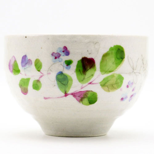 野点用抹茶碗 草花 ミニ抹茶茶碗 茶道具 陶磁器 茶器 茶筅 茶碗 棗 古帛紗 袱紗 茶巾 炭道具 灰 茶道具類 柄杓 水指 掛け軸 茶の湯道具 抹茶 お点前 水屋 お稽古