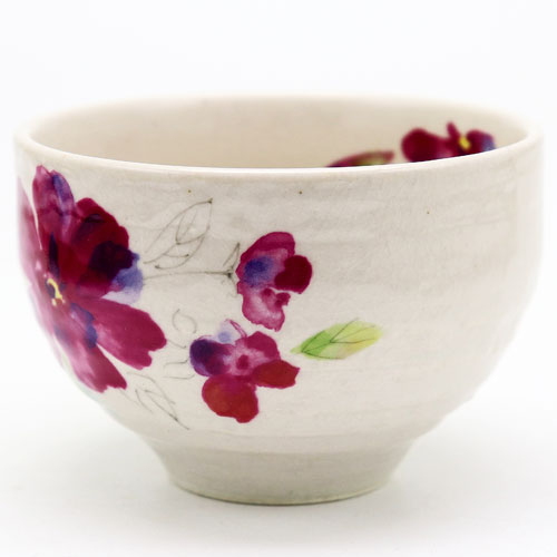 野点用抹茶碗 赤花の通販は【茶道具のみのる園】