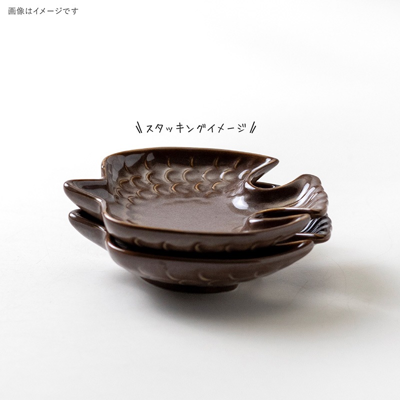 Dinky(ディンキー) 120トリ型プレート ココアブラウン