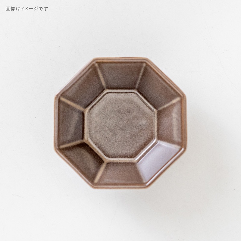 toiro(トイロ) 80八角小鉢 ココアブラウン