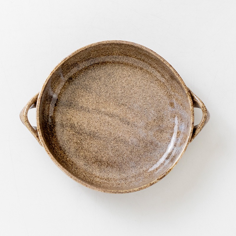 窯変美濃 160深皿 茶