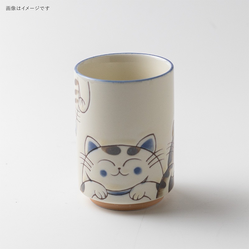 水晶ねこ 湯呑
