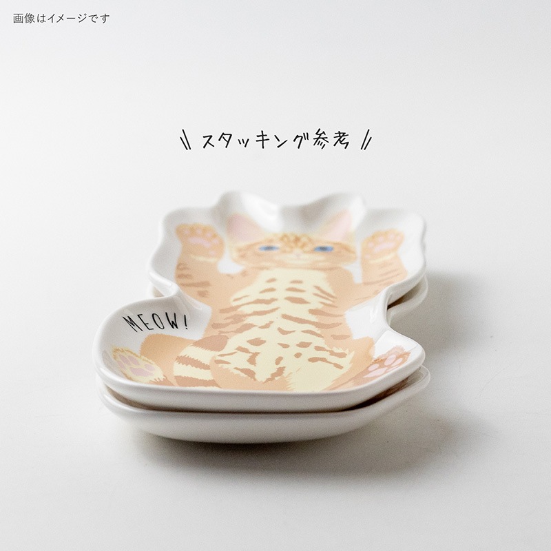 MEOW!MEOW! ねこ皿(L)