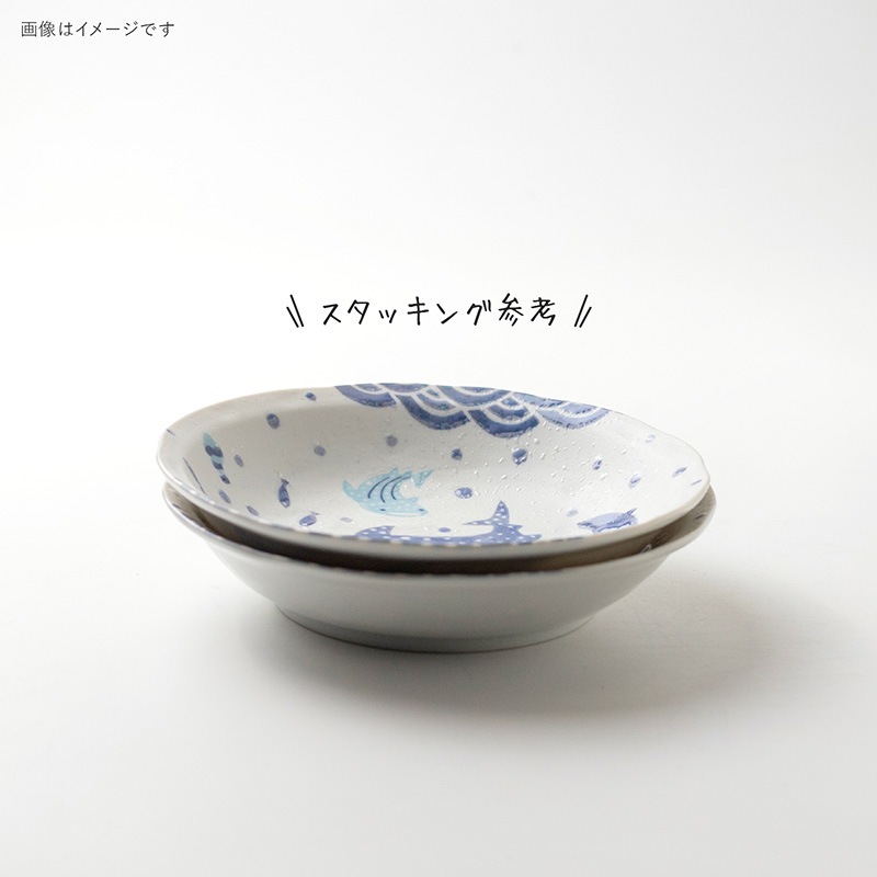 波間の甚兵衛 60麺皿