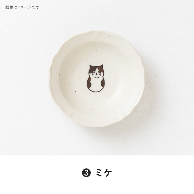 三匹の猫 100浅鉢 | シリーズ,COLLECTION,三匹の猫 | MINORU TOUKI