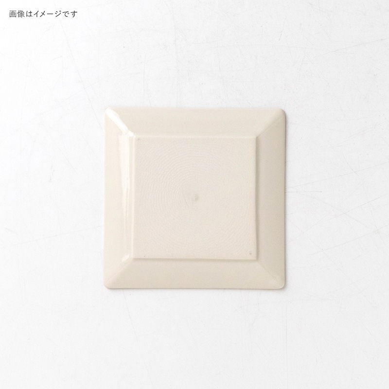 暖 100四角小皿 京雅 グリーン