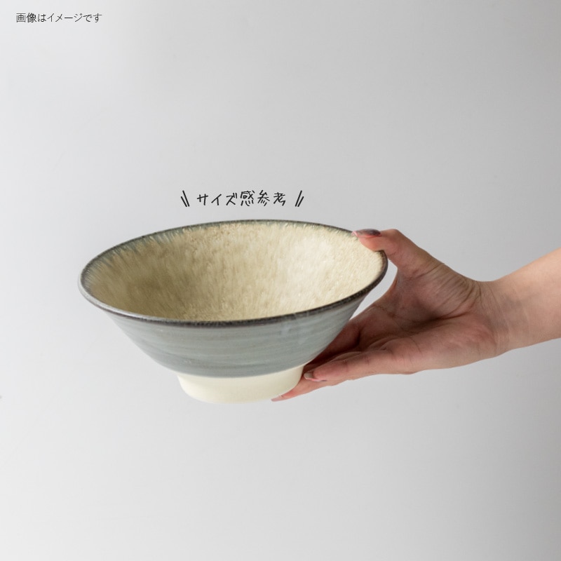 ベルです。新品光沢かいらぎ流し黄瀬戸　浅麺鉢7.5寸　3枚他　計6枚 ベル様専用です。新品光沢かいらぎ流し黄瀬戸 浅麺鉢7.5