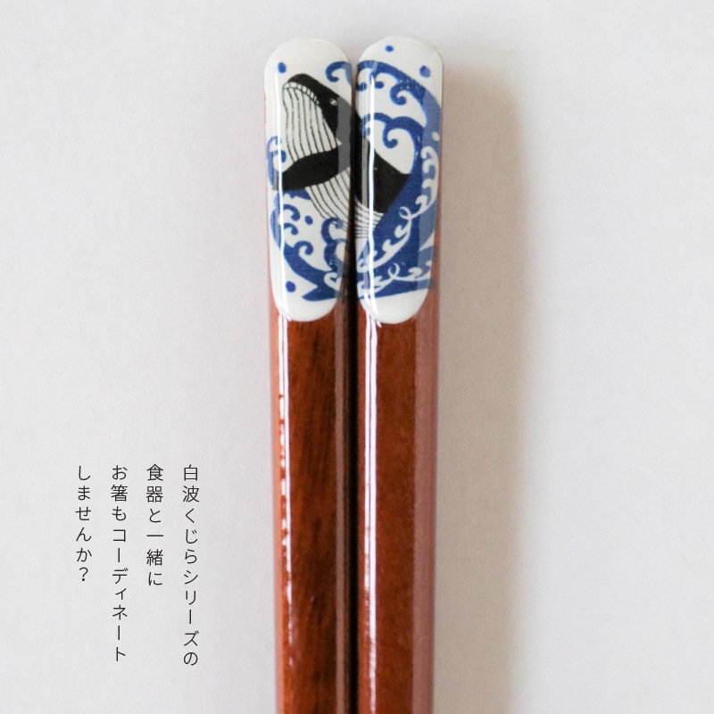 箸 白波くじら (23.0cm）