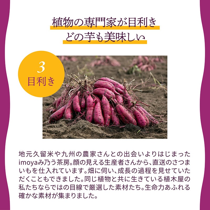 九州産熟成焼き芋3種食べ比べセット合計2.4ｋｇ以上（福岡、鹿児島、熊本の紅はるか）