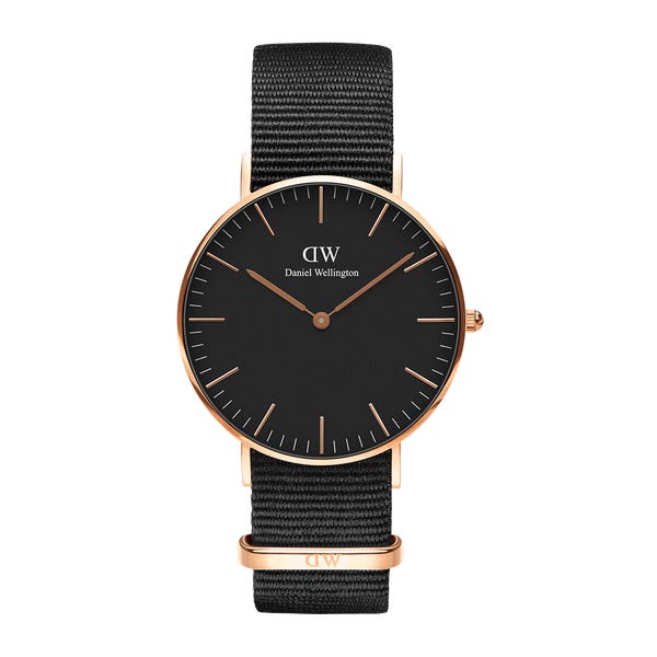 【新品】 ダニエルウェリントン 36mm DW00100150 DANIEL WELINGTON（ダニエルウェリントン）CLASSIC BLACK CORNWALL