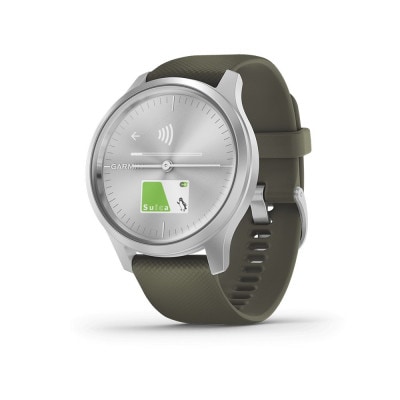 GARMIN�ʥ����ߥ��vivomove Style Moss Green / Silver��010-02240-71��