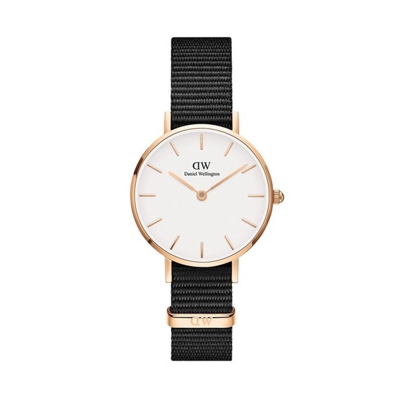 ダニエルウェリントン 腕時計 PETITE CORNWALL 28 ローズゴールド DW00100247 ブラック セールPETITE CORNWALL時計ベルト（アナログ腕時計）｜Daniel