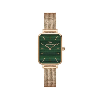 DANIEL WELINGTONʥ˥륦ȥQUADRO PRESSED MELROSE MESH ROSE GOLD GREENDW00100437