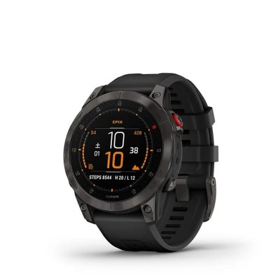 GARMINʥߥepix Sapphire Carbon Gray DLC Ti / Black 47mm 010-02582-15