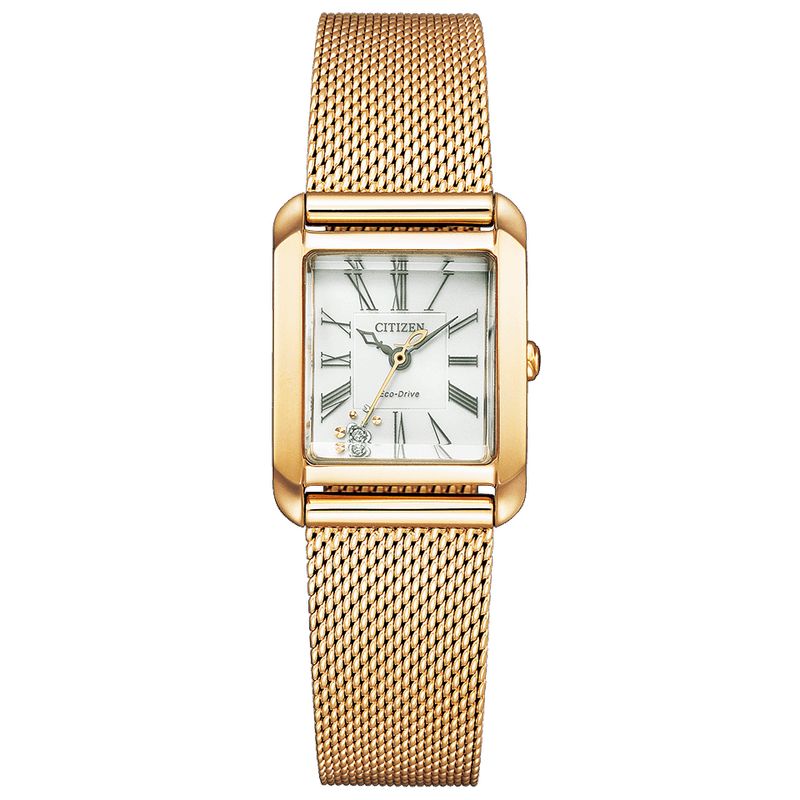 【CITIZEN】シチズン/エルスクエア/新品/美品/箱付き シックなスクエアモデル】シチズン エル 光発電エコ・ドライブ