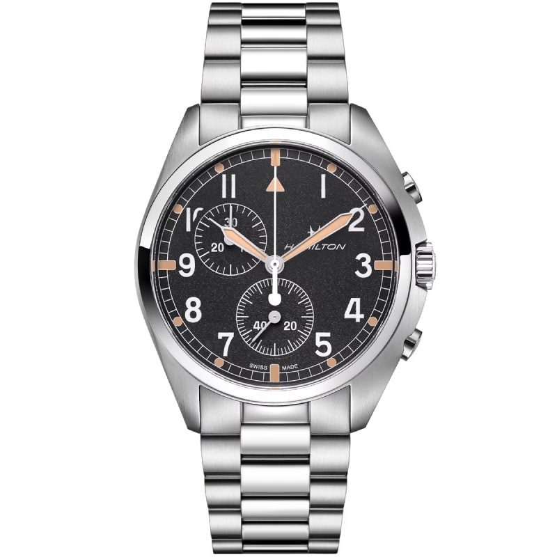 HAMILTON�ʥϥߥ�ȥ�˥����� ���ӥ�������� Pilot Pioneer Chrono �������ġ�H76522131��