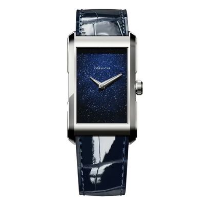CORNICHE�ʥ����˥å���� Visionnaire Polished Steel & Aventurine ��CW-104374��