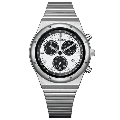 CITIZEN COLLECTION�ʥ������󥳥쥯������ RECORD LABEL 1984 chronograph ����Ź�谷����ǥ� Eco-Drive ��AT2541-54A��