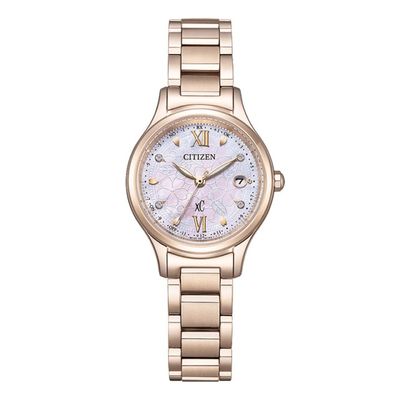 CITIZEN xC�ʥ����������� �ڸ���2200�ܡ� hikari collection 30th Anniversary SAKURA limited Model Happy Flight Eco-Drive ���� ��ES9498-77N��