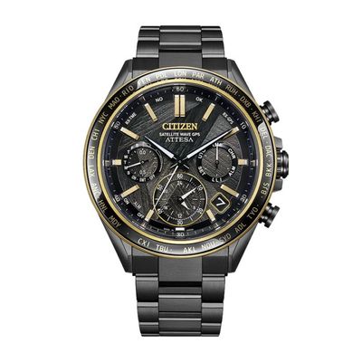 CITIZEN ATTESA�ʥ��ƥå��� ����������1900�ܡ� ACT Line LIGHT in BLACK Eco-Drive 50th Anniversary Edition Eco-Drive GPS�����顼 �֥�å������󥷥꡼�� ��CC4078-51E��