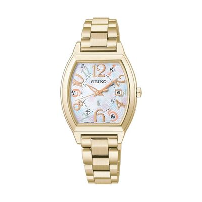 SEIKO LUKIA�ʥ륭���� �ڸ���500�ܡ� Happy Collection Made With Liberty Fabric Limited Edition �ݥԡ�������ɡ��ǥ����� ��ǥ� �ե��֥�å��ؤ��Х���� ��ǥ����� �����顼���� ��SSQW104��