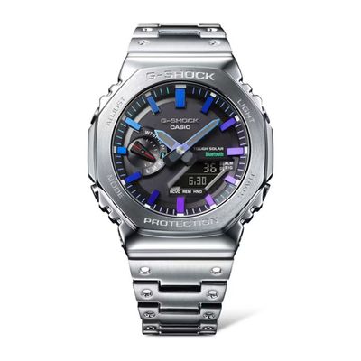 CASIO G-SHOCK�ʥ�������å���2100 SERIES FULL METAL ����С��ߥѡ��ץ�֥롼 ��ǥ� Bluetooth ���ʥǥ� �����顼��GM-B2100PC-1AJF��