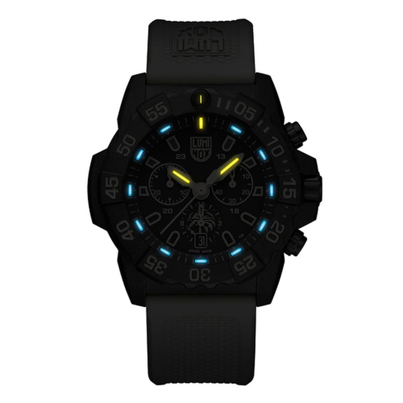 Amazon.co.jp: Luminox メンズ ブラック 3050 ネイビーシール