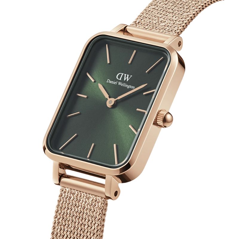 DANIEL WELINGTON�ʥ��˥��륦�����ȥ��QUADRO PRESSED MELROSE MESH ROSE GOLD GREEN��DW00100445��