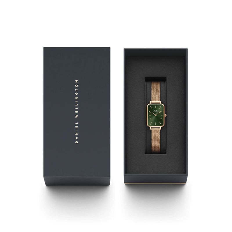 DANIEL WELINGTON�ʥ��˥��륦�����ȥ��QUADRO PRESSED MELROSE MESH ROSE GOLD GREEN��DW00100445��