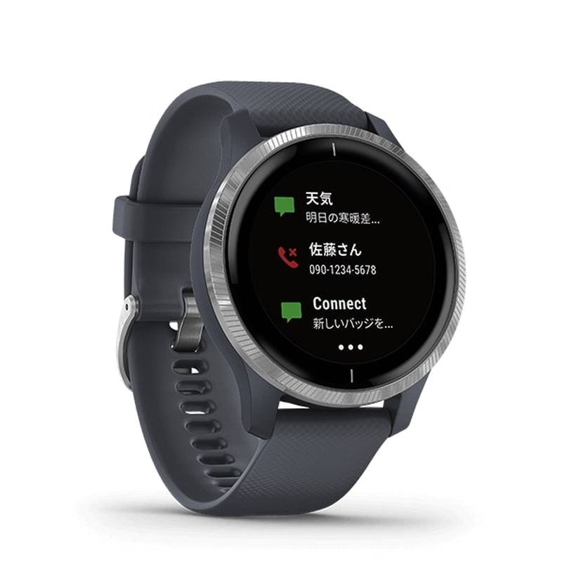 GARMIN（ガーミン）Venu Granite Blue / Silver【010-02173-07