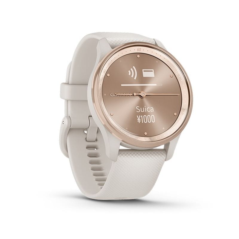 GARMINʥߥˡSuicaб vivomove Trendࡼ ȥ Ivory / Siliconeϥ֥åɥޡȥå 010-02665-71